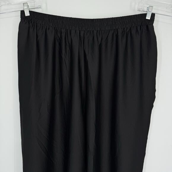 City Chic NEW Silky Pull on Jogger Pants Plus size 24 XXL Black elastic Waist - Picture 4 of 12